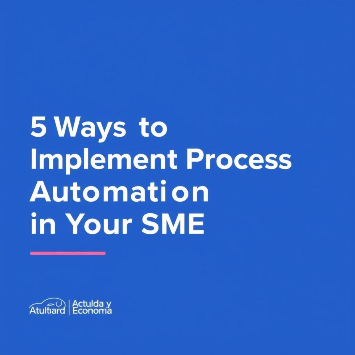 5 formas de implementar la automatización de procesos en tu PYME